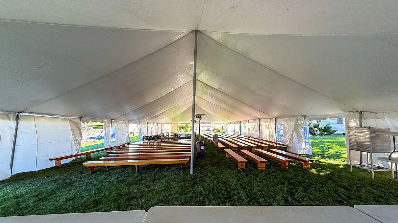 Wedding Tent Rentals tent setup details