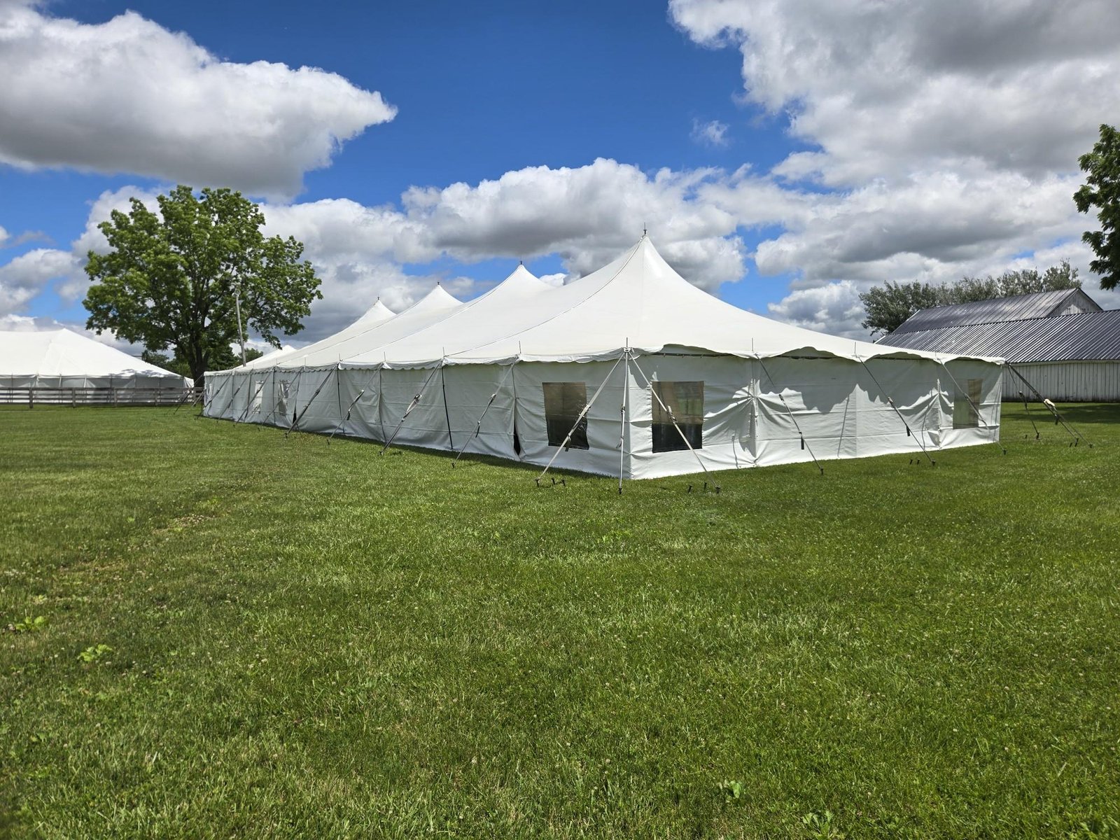 Tent rental setup for a Bremen event
