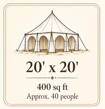 20' x 20' Tent illustration