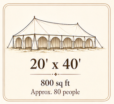 20' x 40' Tent illustration