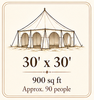 30' x 30' Tent illustration