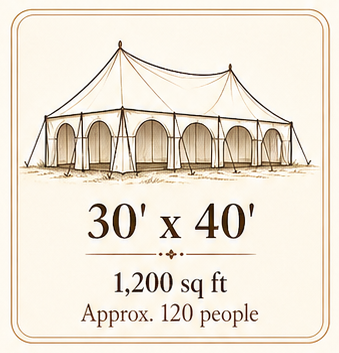 30' x 40' Tent illustration