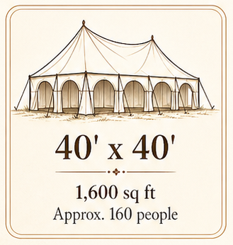 40' x 40' Tent illustration